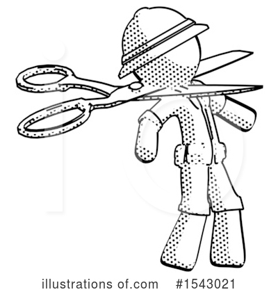 Royalty-Free (RF) Halftone Design Mascot Clipart Illustration by Leo Blanchette - Stock Sample #1543021