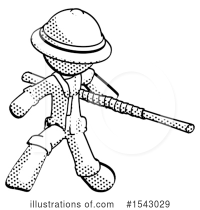 Royalty-Free (RF) Halftone Design Mascot Clipart Illustration by Leo Blanchette - Stock Sample #1543029