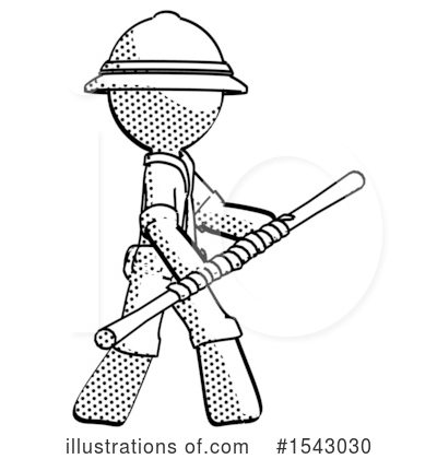 Royalty-Free (RF) Halftone Design Mascot Clipart Illustration by Leo Blanchette - Stock Sample #1543030