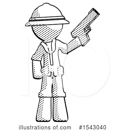 Royalty-Free (RF) Halftone Design Mascot Clipart Illustration by Leo Blanchette - Stock Sample #1543040