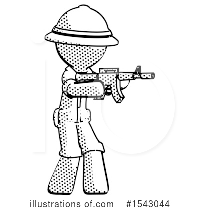 Royalty-Free (RF) Halftone Design Mascot Clipart Illustration by Leo Blanchette - Stock Sample #1543044