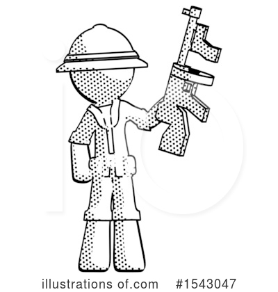 Royalty-Free (RF) Halftone Design Mascot Clipart Illustration by Leo Blanchette - Stock Sample #1543047