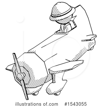 Royalty-Free (RF) Halftone Design Mascot Clipart Illustration by Leo Blanchette - Stock Sample #1543055