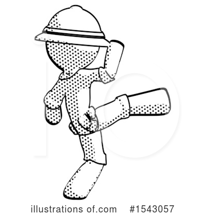 Royalty-Free (RF) Halftone Design Mascot Clipart Illustration by Leo Blanchette - Stock Sample #1543057
