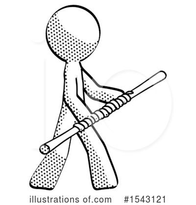 Royalty-Free (RF) Halftone Design Mascot Clipart Illustration by Leo Blanchette - Stock Sample #1543121