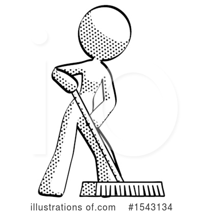 Royalty-Free (RF) Halftone Design Mascot Clipart Illustration by Leo Blanchette - Stock Sample #1543134