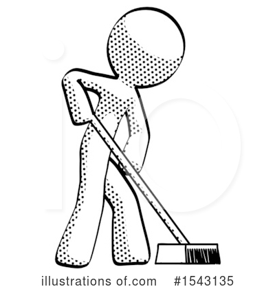 Royalty-Free (RF) Halftone Design Mascot Clipart Illustration by Leo Blanchette - Stock Sample #1543135