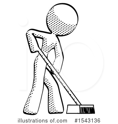 Royalty-Free (RF) Halftone Design Mascot Clipart Illustration by Leo Blanchette - Stock Sample #1543136
