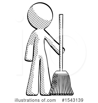 Royalty-Free (RF) Halftone Design Mascot Clipart Illustration by Leo Blanchette - Stock Sample #1543139