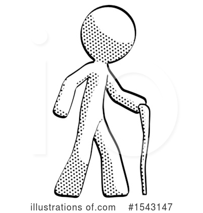 Royalty-Free (RF) Halftone Design Mascot Clipart Illustration by Leo Blanchette - Stock Sample #1543147