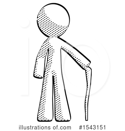 Royalty-Free (RF) Halftone Design Mascot Clipart Illustration by Leo Blanchette - Stock Sample #1543151