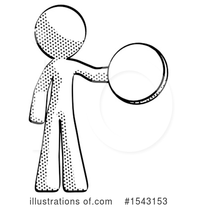 Royalty-Free (RF) Halftone Design Mascot Clipart Illustration by Leo Blanchette - Stock Sample #1543153