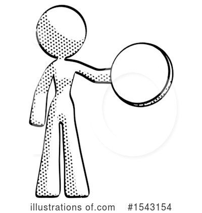 Royalty-Free (RF) Halftone Design Mascot Clipart Illustration by Leo Blanchette - Stock Sample #1543154