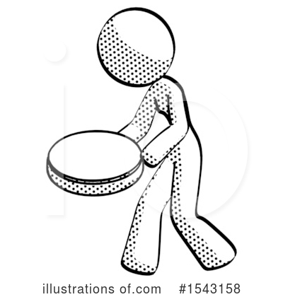 Royalty-Free (RF) Halftone Design Mascot Clipart Illustration by Leo Blanchette - Stock Sample #1543158