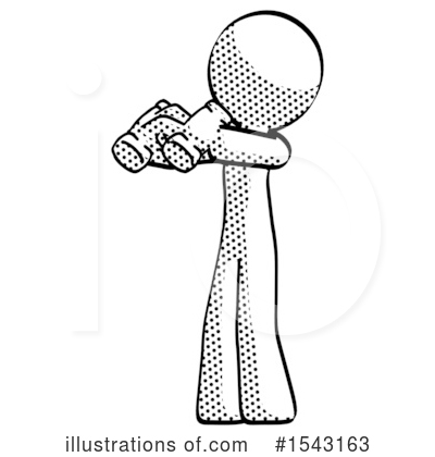 Royalty-Free (RF) Halftone Design Mascot Clipart Illustration by Leo Blanchette - Stock Sample #1543163