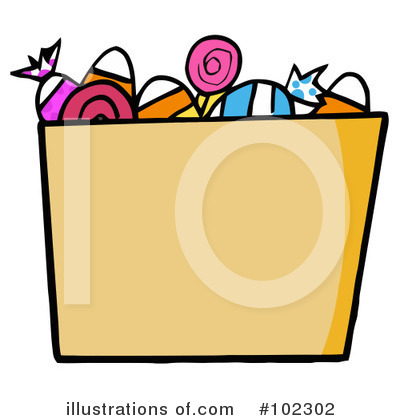 Royalty-Free (RF) Halloween Candy Clipart Illustration by Hit Toon - Stock Sample #102302