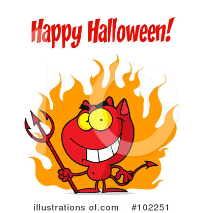 Royalty-Free (RF) Halloween Clipart Illustration by Hit Toon - Stock Sample #102251