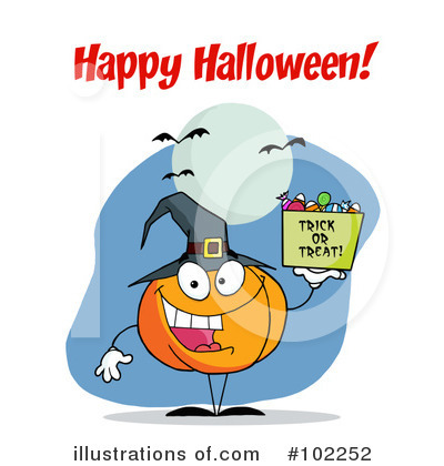 Royalty-Free (RF) Halloween Clipart Illustration by Hit Toon - Stock Sample #102252