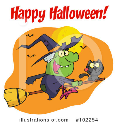 Royalty-Free (RF) Halloween Clipart Illustration by Hit Toon - Stock Sample #102254