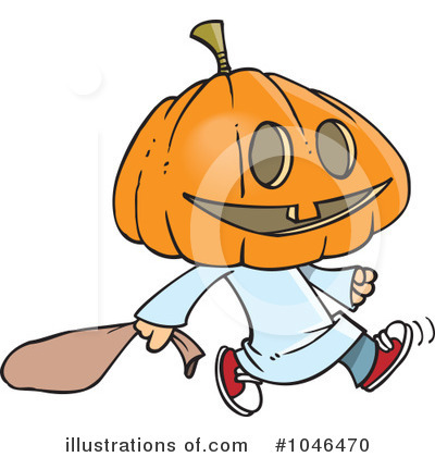 Royalty-Free (RF) Halloween Clipart Illustration by toonaday - Stock Sample #1046470