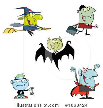 Royalty-Free (RF) Halloween Clipart Illustration by Hit Toon - Stock Sample #1068424
