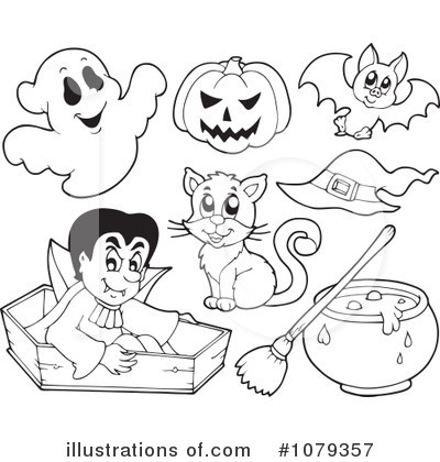 Royalty-Free (RF) Halloween Clipart Illustration by visekart - Stock Sample #1079357
