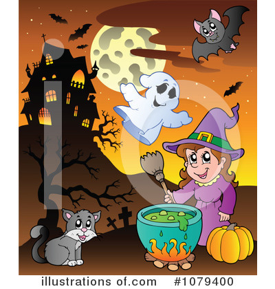 Royalty-Free (RF) Halloween Clipart Illustration by visekart - Stock Sample #1079400