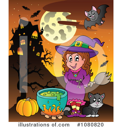Royalty-Free (RF) Halloween Clipart Illustration by visekart - Stock Sample #1080820