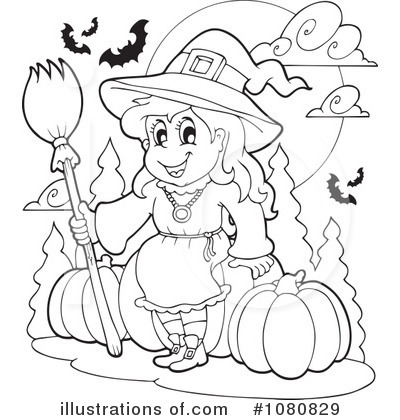 Royalty-Free (RF) Halloween Clipart Illustration by visekart - Stock Sample #1080829