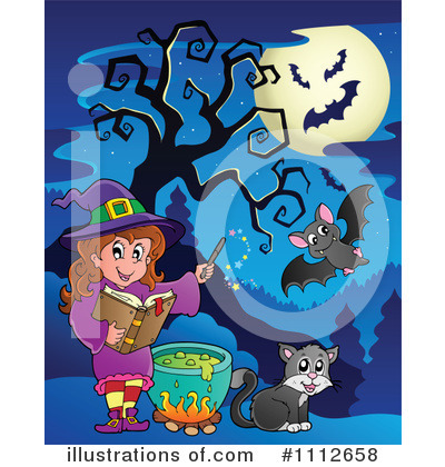 Royalty-Free (RF) Halloween Clipart Illustration by visekart - Stock Sample #1112658