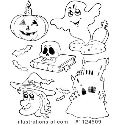 Royalty-Free (RF) Halloween Clipart Illustration by visekart - Stock Sample #1124509