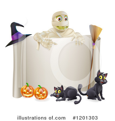Royalty-Free (RF) Halloween Clipart Illustration by AtStockIllustration - Stock Sample #1201303