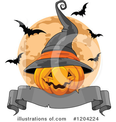 Royalty-Free (RF) Halloween Clipart Illustration by Pushkin - Stock Sample #1204224