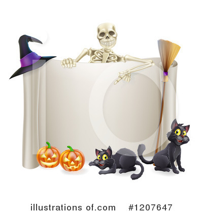 Royalty-Free (RF) Halloween Clipart Illustration by AtStockIllustration - Stock Sample #1207647