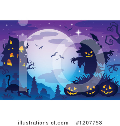 Royalty-Free (RF) Halloween Clipart Illustration by visekart - Stock Sample #1207753