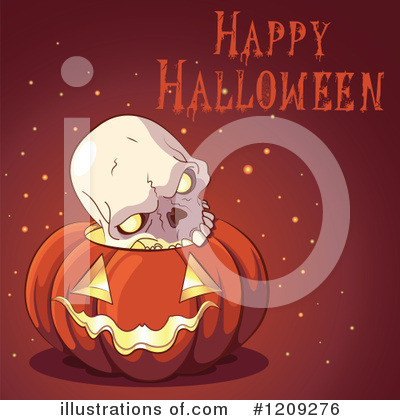 Royalty-Free (RF) Halloween Clipart Illustration by Pushkin - Stock Sample #1209276