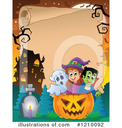 Royalty-Free (RF) Halloween Clipart Illustration by visekart - Stock Sample #1210092