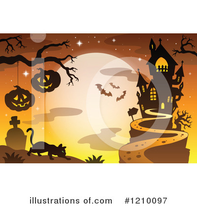 Royalty-Free (RF) Halloween Clipart Illustration by visekart - Stock Sample #1210097