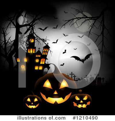 Haunted House Clipart #1210490 by KJ Pargeter