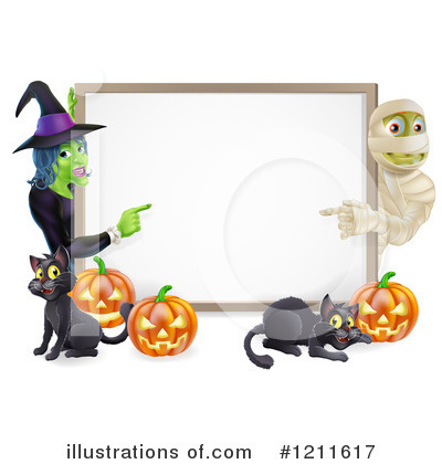 Royalty-Free (RF) Halloween Clipart Illustration by AtStockIllustration - Stock Sample #1211617