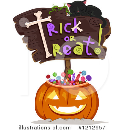 Royalty-Free (RF) Halloween Clipart Illustration by BNP Design Studio - Stock Sample #1212957