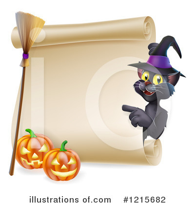 Black Cat Clipart #1215682 by AtStockIllustration