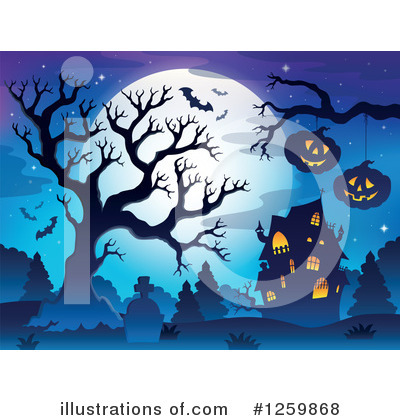 Royalty-Free (RF) Halloween Clipart Illustration by visekart - Stock Sample #1259868