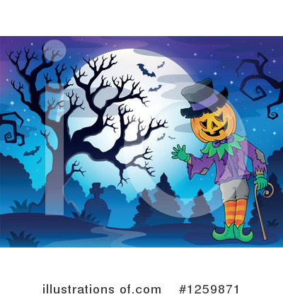 Royalty-Free (RF) Halloween Clipart Illustration by visekart - Stock Sample #1259871