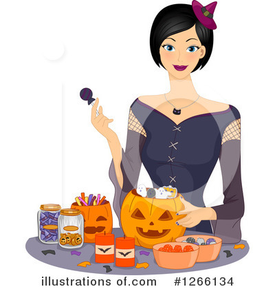 Royalty-Free (RF) Halloween Clipart Illustration by BNP Design Studio - Stock Sample #1266134