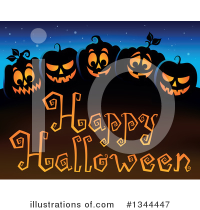 Royalty-Free (RF) Halloween Clipart Illustration by visekart - Stock Sample #1344447