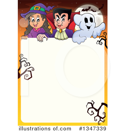 Royalty-Free (RF) Halloween Clipart Illustration by visekart - Stock Sample #1347339