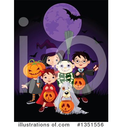 Royalty-Free (RF) Halloween Clipart Illustration by Pushkin - Stock Sample #1351556
