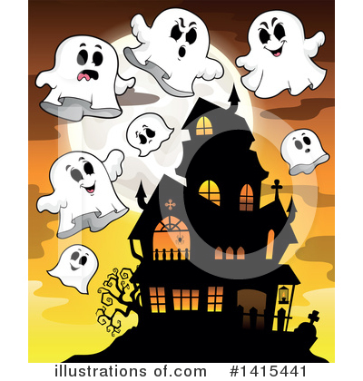 Royalty-Free (RF) Halloween Clipart Illustration by visekart - Stock Sample #1415441