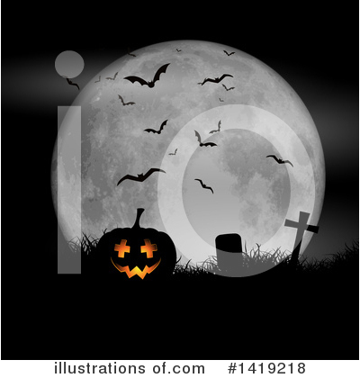 Royalty-Free (RF) Halloween Clipart Illustration by KJ Pargeter - Stock Sample #1419218